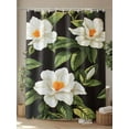 thumbnail image 4 of Fsddascl Gardenia Shower Curtain Set - 60" x 72" Washable Bathtub Curtain with 12 Hooks, White Summer Flowers Green Leaves Vintage Waterproof Fabric Stall Shower Curtains for Bathroom/Bathtub Décor, 4 of 6
