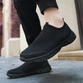 thumbnail image 3 of Men's Slip On Walking Shoes Lightweight Casual Knit Loafer Sneakers Comfortable Mesh Work Shoes Athletic Walking Shoes for Men Breathable, 3 of 5