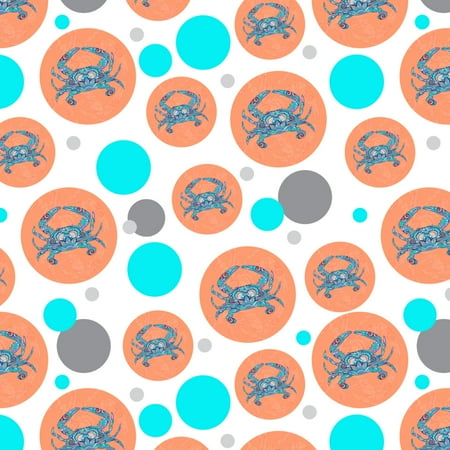 Mosaic Crab Premium Gift Wrap Wrapping Paper Roll