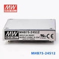 thumbnail image 3 of Mean Well MHB75-24S12 DC-DC Converter - 75W - 18~36V in 12V out, 3 of 5
