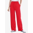 thumbnail image 2 of Woman Within Plus Size Tall Sport Knit Straight Leg Elastic Pant, 2 of 6