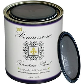 Renaissance Chalk Finish Paint - Greystone Pint (16oz) - Chalk Furniture & Cabinet Paint - Non Toxic, Eco-Friendly, Superior Coverage