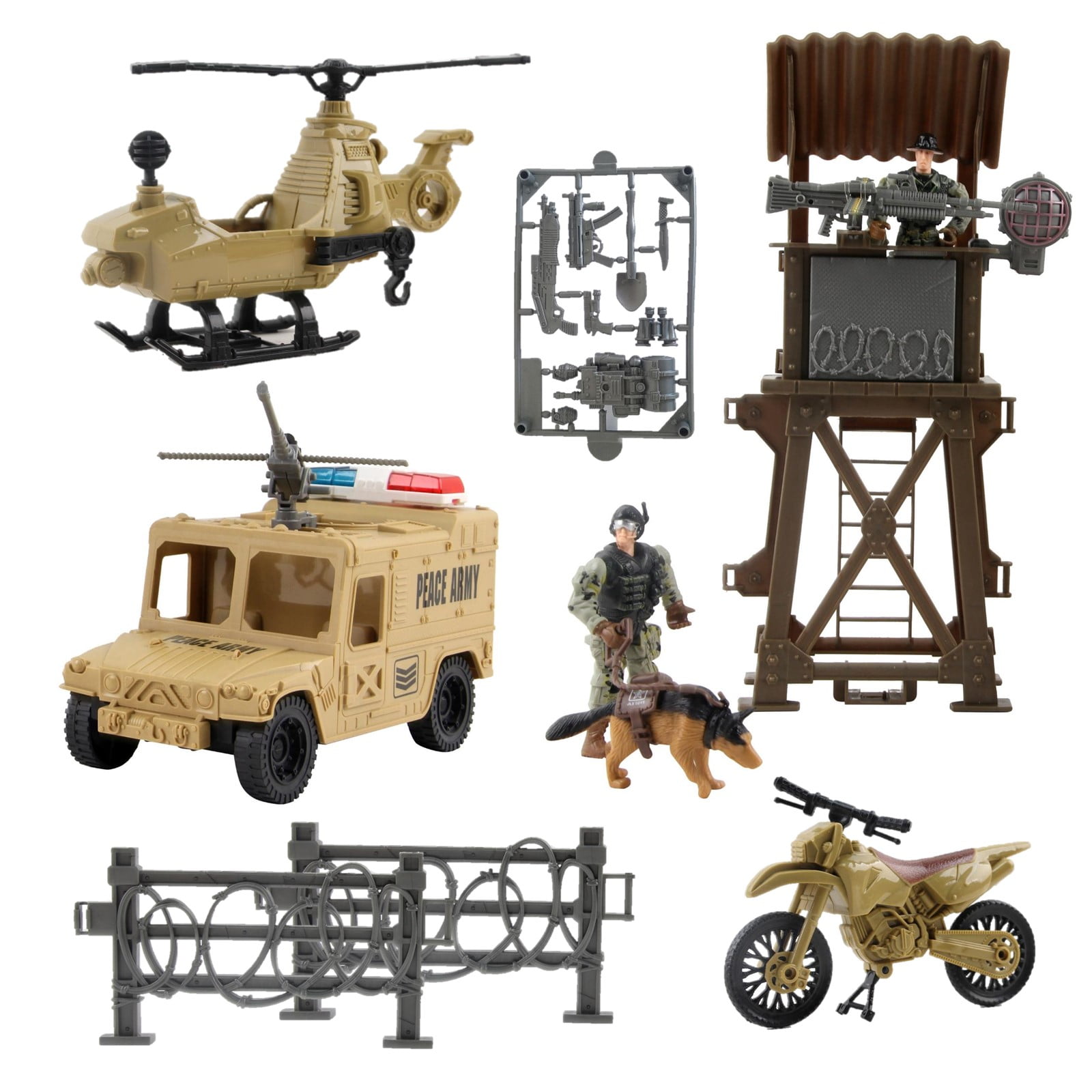 Vokodo Deluxe Military Special Operations Combat Series Battle Play Set ...