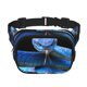 thumbnail image 1 of Fotbe Blue Viper Snake 2 Cangurera Cuadrada con Estampado de Doble Capa, Bolsa de Cintura Ajustable Mini para Hombres y Mujeres, 1 of 9