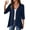 Bm-14 Navy Blue, variant on Anygrew Casual Lightweight Cardigans For Women Out Open Front Jackets 3/4 Sleeves