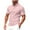 Pink, variant on hoksml Men Golf Ball Uniform Solid Color Collared Polos Shirt Casual Loose Button Lapel Short Sleeve Top Summer Comfortable Business Shirts 2025 on Clearance