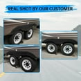 thumbnail image 6 of Kojem Universal Pair Tandem Trailer Fender Skirt for RVs Campers and Trailers Black, 6 of 12