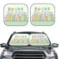 thumbnail image 2 of Lukts Books Print 2 Piece Car Sun Shade Windshield,Foldable Car Shade Front Windshield with Keeps Your Vehicle Cool-Small, 2 of 6