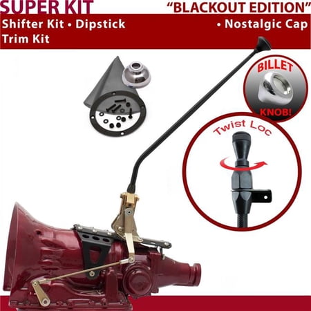American Shifter C4 Shifter Kit Black 23 in. Trim Kit Dipstick for F83D6