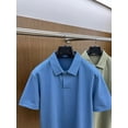 thumbnail image 4 of Polo de hombre de manga corta, informal, de negocios, de alta calidad, nuevo, de moda, con un botón, para primavera/verano, 4 of 5