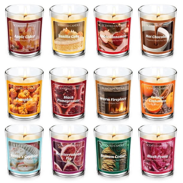 Vela Aromática SCENTORINI 50g x 12 Aromas con Sorpresa para Fiestas
