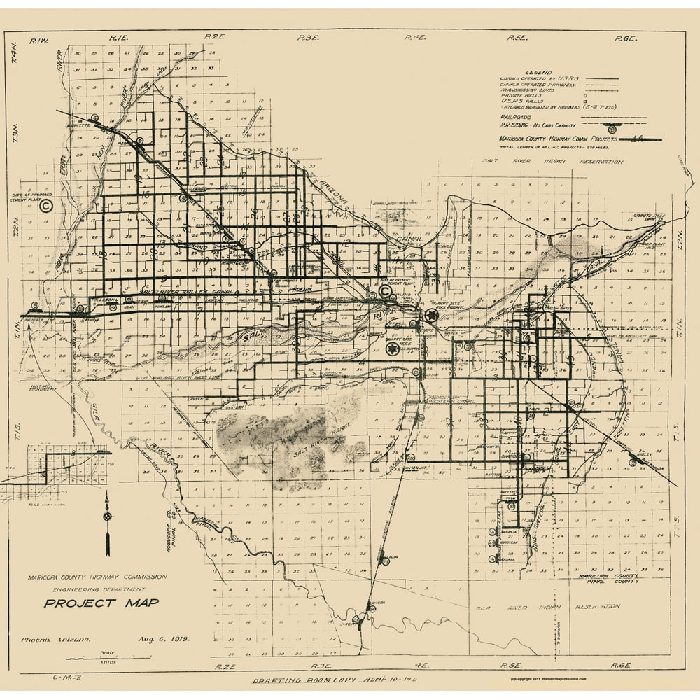 Maricopa Arizona Hwy Project - 1919 - 23.56 x 23 - Walmart.com ...