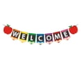 thumbnail image 1 of KAKOWELY Banderines creativos de bienvenida, coloridos banderines colgantes para el comienzo de la escuela, suministros de decoración para fiestas del primer día de escuela., 1 of 4
