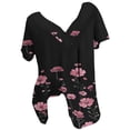 thumbnail image 2 of Fiudx Camisetas para Mujer Blusa Estampada de Manga Corta con Cuello En V para Mujer Blusas Tipo Jersey, 2 of 4