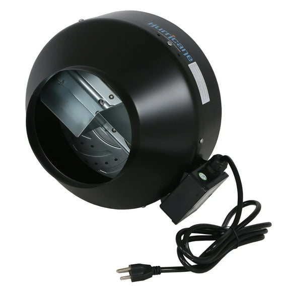 Open Box Hurricane Commercial Inline Wall Mount Fan for HVAC & Ventilation Uses