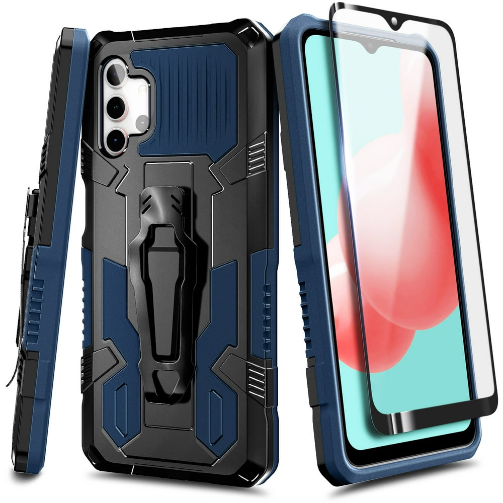 Samsung Galaxy A32 5G Phone Case with Tempered Glass Screen Protector
