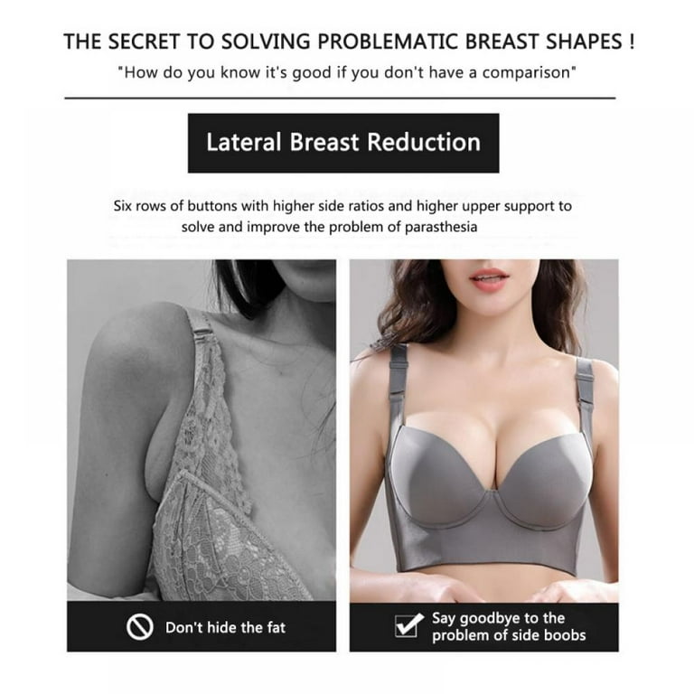 Push up Bra Plus Size Women Support Back Fat - Seven-breasted