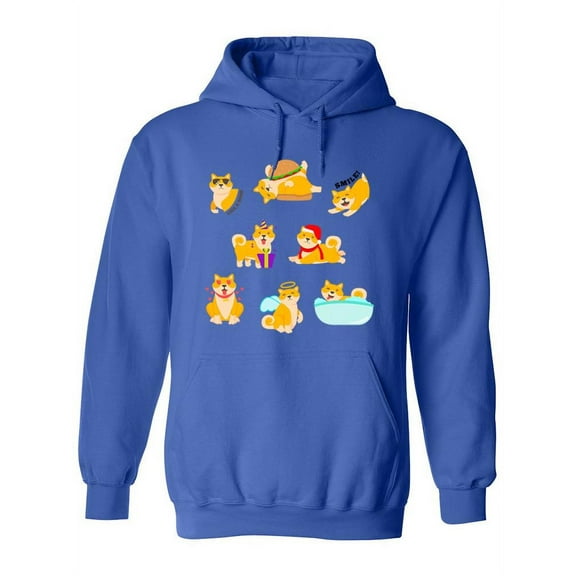 Corgi Reactions Hoodie Women -SPIdeals Designs, Female Medium