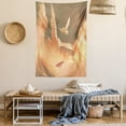 thumbnail image 2 of Fantasy Art House Decor Tapestry, Phoenix Bird Shaped Fluffy Cloud in Sunset with Plane Freedom Paint, Wall Hanging for Bedroom Living Room Dorm Decor, 60W X 80L Inches, Cream Blue, by Ambesonne, 2 of 5