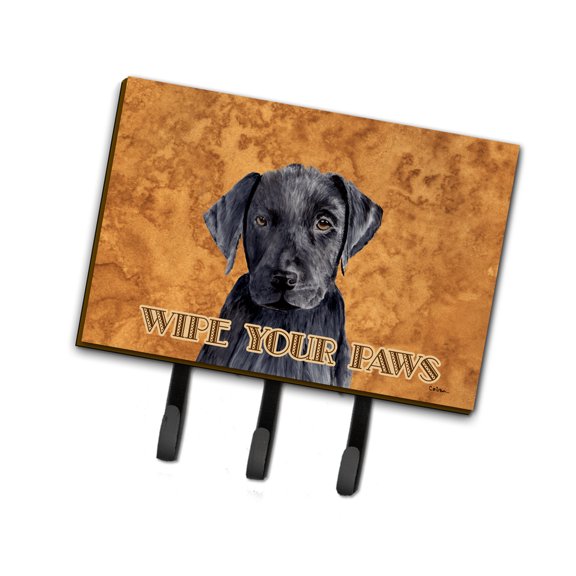 Carolines Treasures SC9136TH68 Labrador Wipe your Paws Leash or Key Holder Triple Hook multicolor