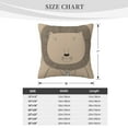 thumbnail image 4 of ZICANCN Cute Lion Man Decorative Throw Pillow Covers, Bed Couch Sofa Decorative Knit Pillow Covers for Living Room Farmhouse 26"x26", 4 of 8