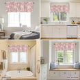 thumbnail image 5 of Abstract Retro Ocean Starfish on Pink Valances for Windows,Kitchen Valance Rod Pocket Short Curtain, Summer Marine Life Valance Curtain Window Valances for Bedroom Bathroom Living Room 42x18in, 5 of 9