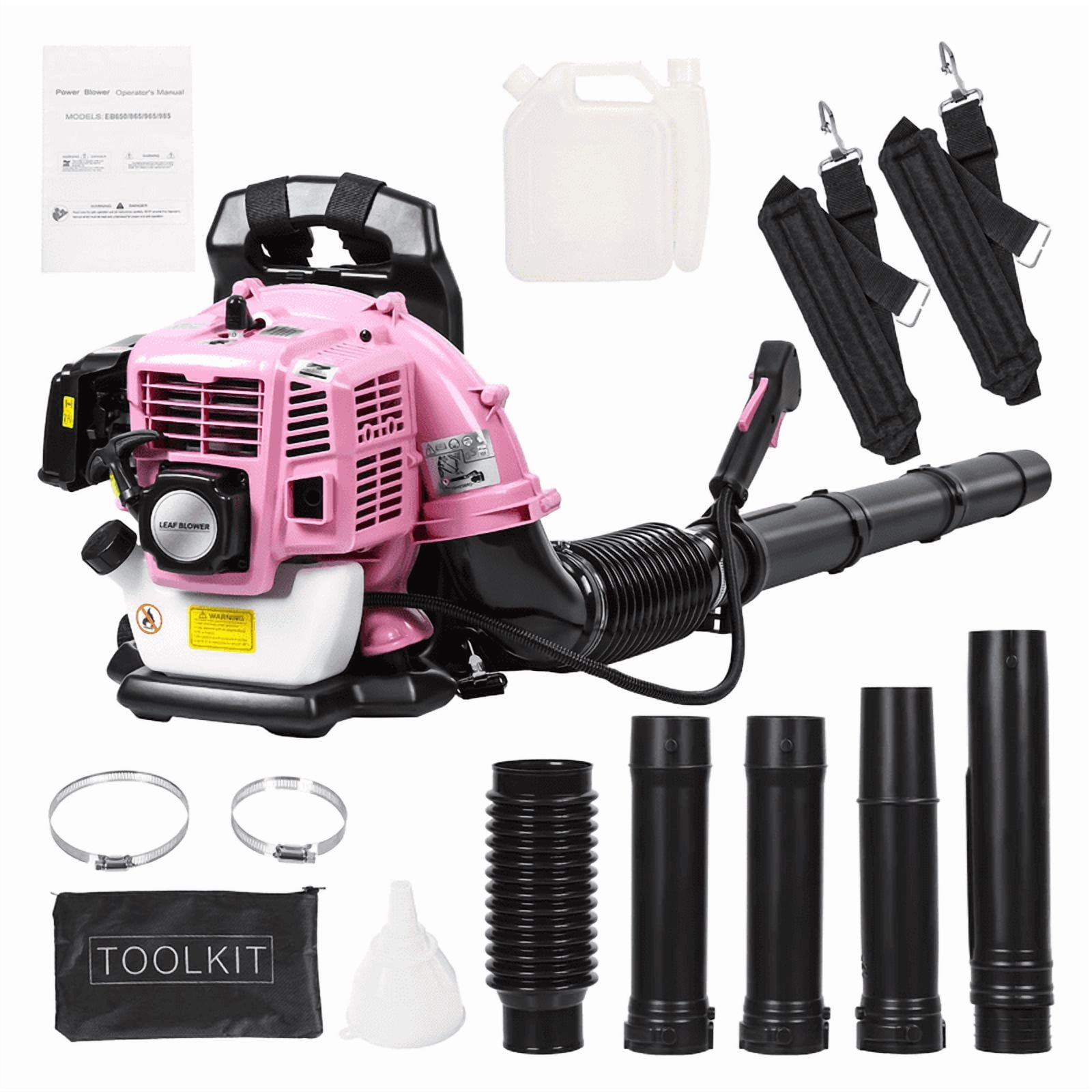 52CC 1.7HP 2 Stroke Backpack Gas Powered Leaf Blower, High Strength Snow Blower, Grass Lawn Blower Air Cooling Gasoline Backpack Grass Blower with Single-Cylinder Air-Cooled for Gutter,Garden,Yard