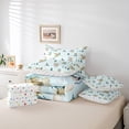 thumbnail image 6 of Feelyou Dreamy Cute Dragon Twin Bedding Sets 7-Piece for Kids, Tree Plant Botanical Bedding Comforter Set, Blue Cartoon Dinosaur Reversible Sheet Sets, Super Cozy Room Decor, 6 of 8