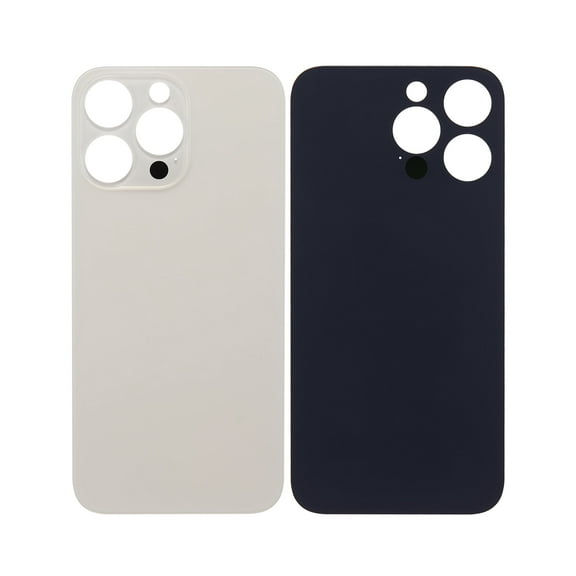 Replacement Back Glass With 3M Adhesive Compatible For iPhone 14 Pro Max (No Logo / Large Camera Hole) (Gold)