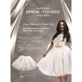 thumbnail image 2 of Bridal Shower Bride To Be Bachelorette Gift Short Wedding Dress Liisa Tulle Tutu Skirt White O/S, 2 of 2