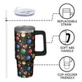 thumbnail image 3 of 30 oz Festive Santa Snowman Christmas Tumbler with Handle and Straw, Stainless Steel Cup 30 oz, Leak Proof Holiday Mug, Winter Gift, 3 of 5