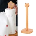 thumbnail image 6 of deevoka Wood Paper Towel Holder Countertop Freestanding Paper Towel Dispenser Paper Roll Height 34.5cm, 6 of 9