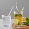 thumbnail image 6 of Reusable Glass Straws Clear Drinking Straw for Hot/Frozen Drinks, Cocktail Smoothies Tea Milkshakes, 6 of 7