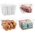 thumbnail image 4 of Cestas de alambre para congelador organizador de almacenamiento cocina pecho congelador vertical contenedores divisores refrigerador asas blanco perla, 4 of 7