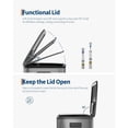 thumbnail image 5 of Grey Dual 40L Soft Close Step On Kitchen Recycling Garbage Bin Combo Set, 5 of 6