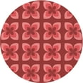 thumbnail image 1 of Ahgly Company Tapis Rond Lavable en Machine Intérieur Transitionnel Rouge, 6 Pieds Rond, 1 of 7