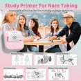 thumbnail image 3 of Mini impresora de pegatinas Ponek T02, máquina para crear pegatinas con un rollo de papel, máquina de notas con tinta térmica Bluetooth para aprendizaje, diario, notas y diagramas., 3 of 5