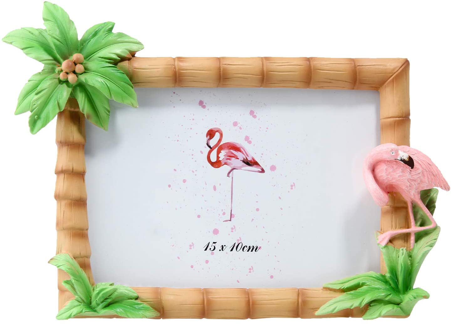 Cute photo frame resin flamingo tree decoration photo frame desktop with  high-definition glass display - Walmart.com