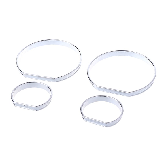 JUNTEX Chrome Gauge Dash Dial Rings Bezel Trim Speedometer AC M-Tech For BMW E46 M M3