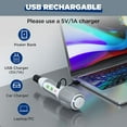 thumbnail image 4 of Electric Cordless Screwdriver Set, 4V USB Rechargeable Screwdriver Kit with LED Light, Small Screwdriver with 7pcs Screwdriver Bits and case, Perfect for Home, Office, and Apartment Repairs, 4 of 7
