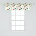 thumbnail image 2 of Ambesonne Cartoon Window Valance, Prehistoric Wildlife, 54" X 12", Multicolor, 2 of 3