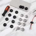 thumbnail image 2 of 100pcs Push-in Cable Connectors, 3/8 Inch Push in Connector Button Push-in NM Cable Clamps for Romex 1/2 Inch Knockouts, 2 of 6