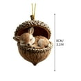 thumbnail image 4 of Forest Animal Acorn Ornaments, 2026 Christmas Pine Cone Decoration, Acrylic Woodland Creatures in Acorn Shells, Ornaments Animals as Rustic Home Decorations for Holiday Party Xmas Tree Decor, 4 of 8