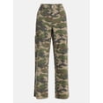 thumbnail image 5 of No Boundaries Wide Leg Cargo Pants, 33.5" Inseam, Women's and Women's Plus XXS-4X, 5 of 6