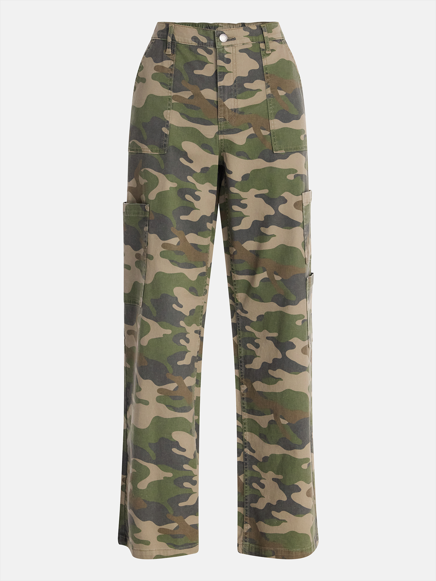 No Boundaries Women's Wide-Leg Cargo Pants photo 5