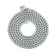 thumbnail image 6 of Round Box Chain Stainless Steel Necklace Silver Men Women Link Jewelry 16"-32", 6 of 8