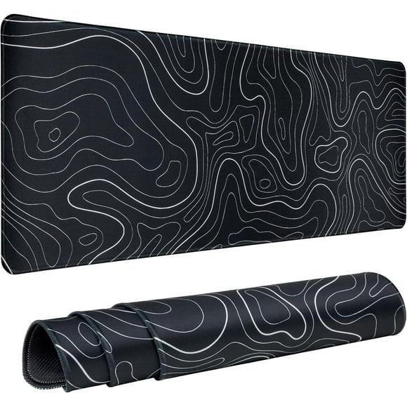 Alfombrilla para mouse juegos 80 x 30 cm alfombrilla teclado base antideslizante bordes cosidos alfombrilla escritorio XL