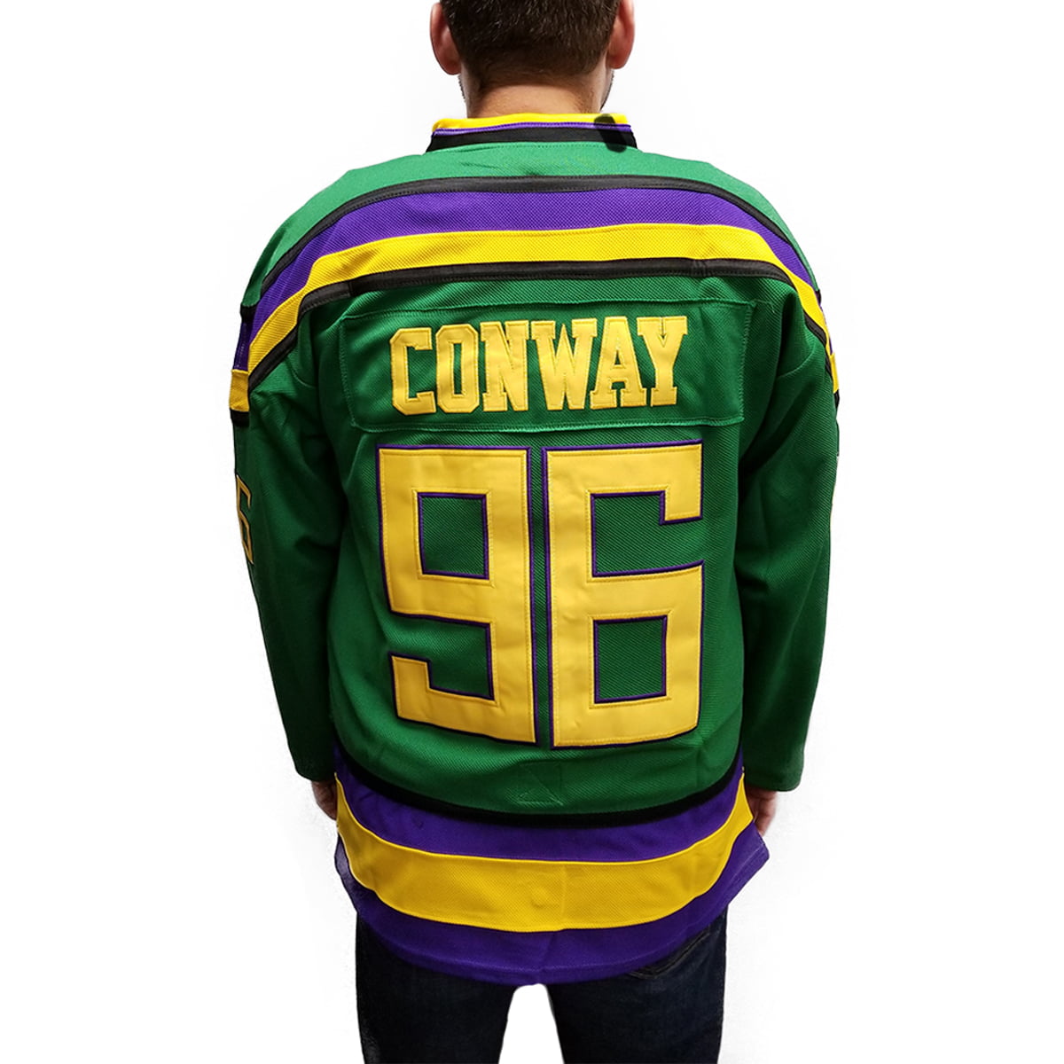 BuyMovieJerseys The Might Ducks Movie Hockey Jersey #96 Charlie Conway Halloween Costume Party Shirts Club Wear 90s Clothing for Men Women 3XL