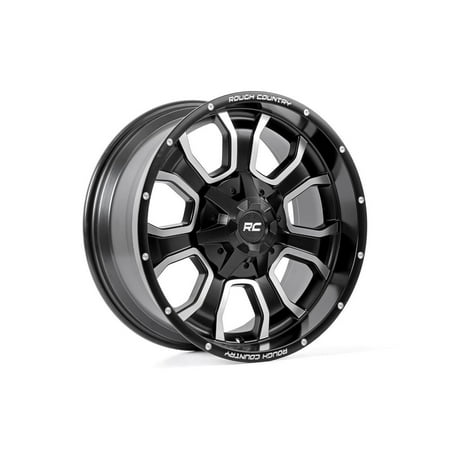 Rough Country 93 Series Matte Black Wheel | 20x10 | 8x170 | -18mm - 93201011