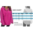 thumbnail image 4 of MOSHU Oversize Hoodies for Women Loose Fit Drawstring Hooded Womens Sweatshirts Button Down Shacket Jackets with Pocket, 4 of 7